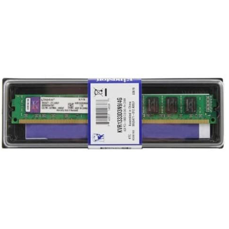 رم دسکتاپ DDR3 تک کاناله 1333 مگاهرتز CL9 کینگستون مدل KVR1333D3N9/4G ظرفیت 4 گیگابایت