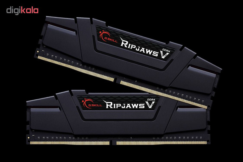 رم دسکتاپ DDR4 دو کاناله 3200 مگاهرتز CL16 جی اسکیل مدل RIPJAWZ V ظرفیت 16 گیگابایت بسته دو عددی