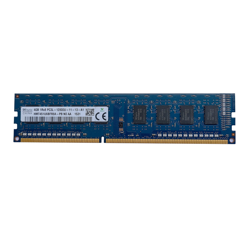 رم کامپیوتر DDR3 تک کاناله 1600 مگاهرتز CL11 اس کی هاینیکس مدل PC3L-12800U ظرفیت 4 گیگابایت
