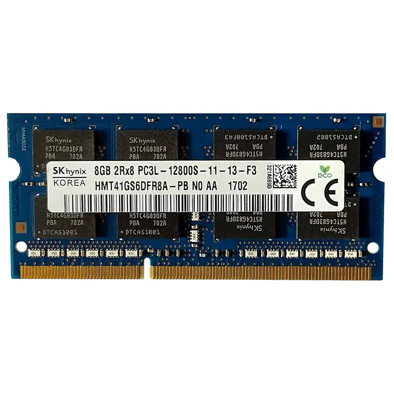 رم لپ تاپ DDR3 تک کاناله 1600 مگاهرتز CL11 اس کی هاینیکس مدل PC3L-12800 ظرفیت 8 گیگابایت