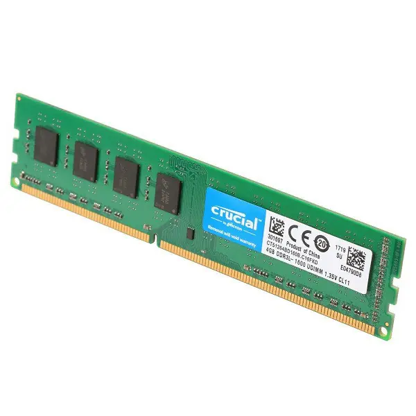 رم دسکتاپ DDR3L تک کاناله 1866 مگاهرتز CL13 کروشیال مدل PC3-14900 ظرفیت 4 گیگابایت