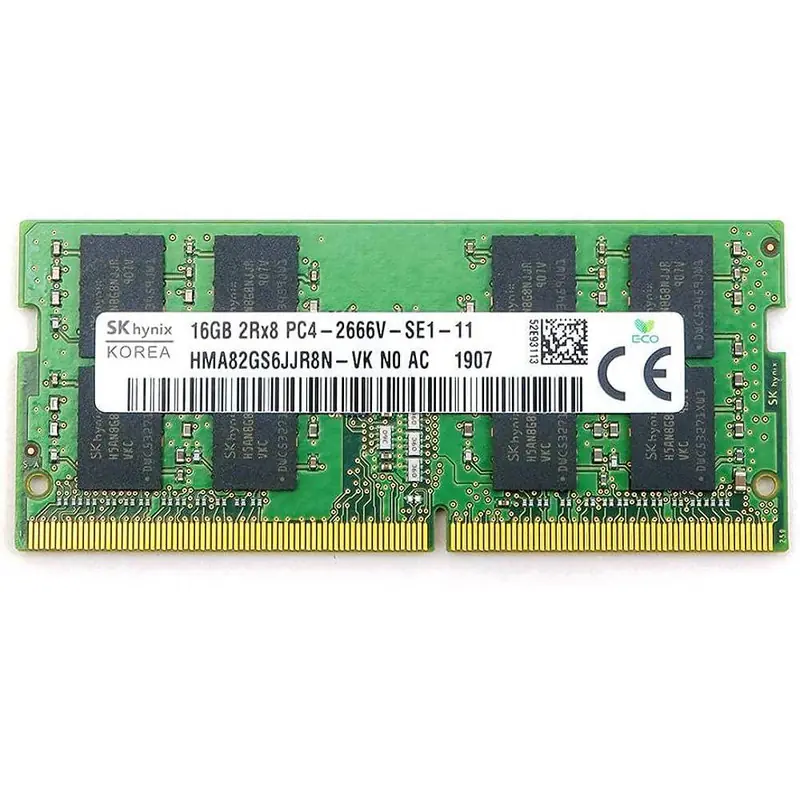 رم لپتاپ DDR4 دو کاناله 2666 مگاهرتز CL19 اس کی هاینیکس مدل PC4-2666V ظرفیت 16 گیگابایت