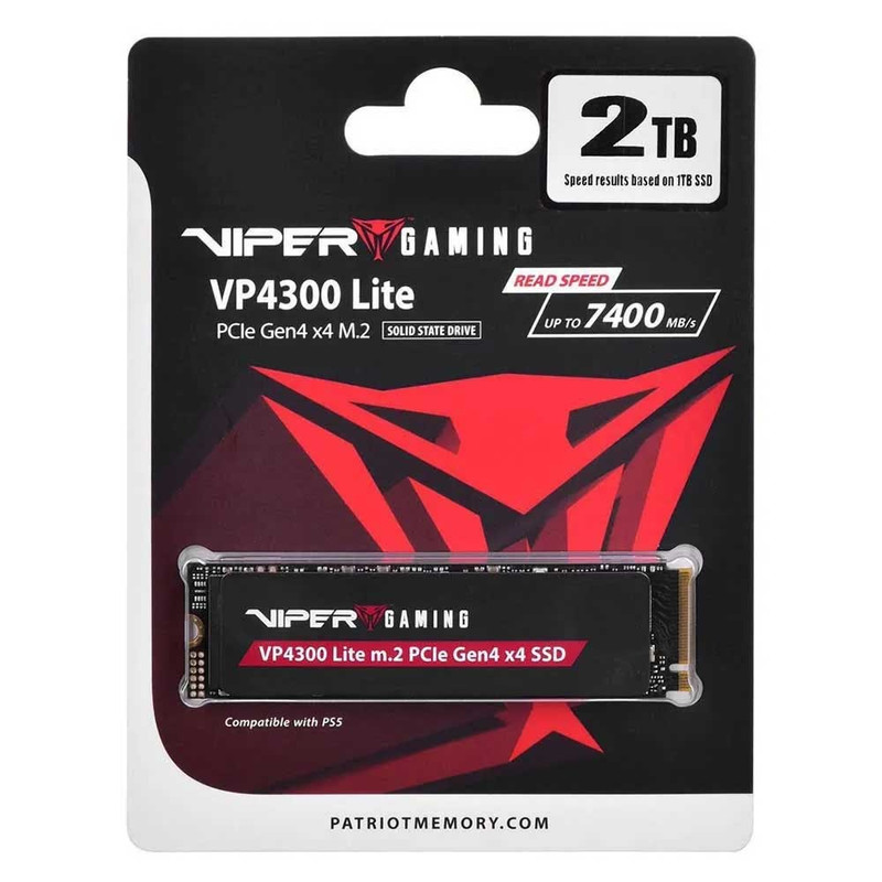 اس اس دی اینترنال پتریوت مدل VP4300 Lite M.2 PCIe Gen4 x4 Gaming SSD ظرفیت 500 گیگابایت